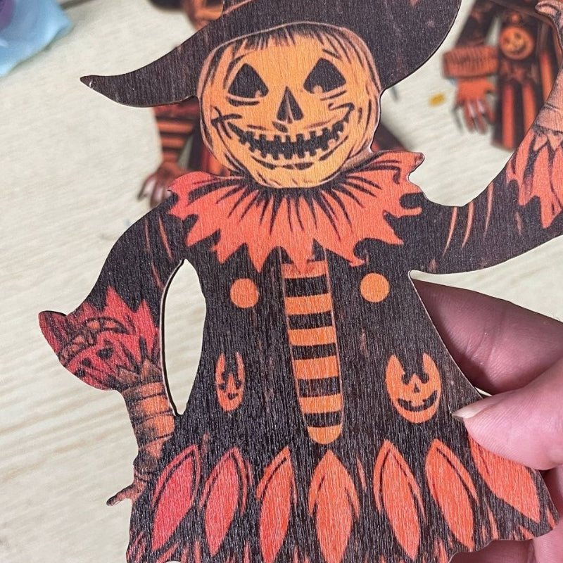 Halloween Vintage Bunting Wooden