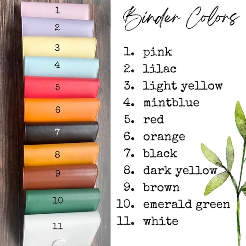 100 Envelope Challenge Binder-Customizable with mix-and-match colors