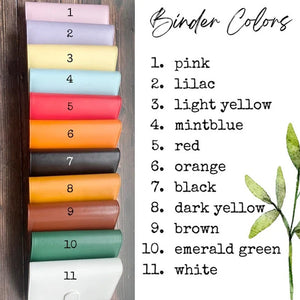 100 Envelope Challenge Binder-Customizable with mix-and-match colors