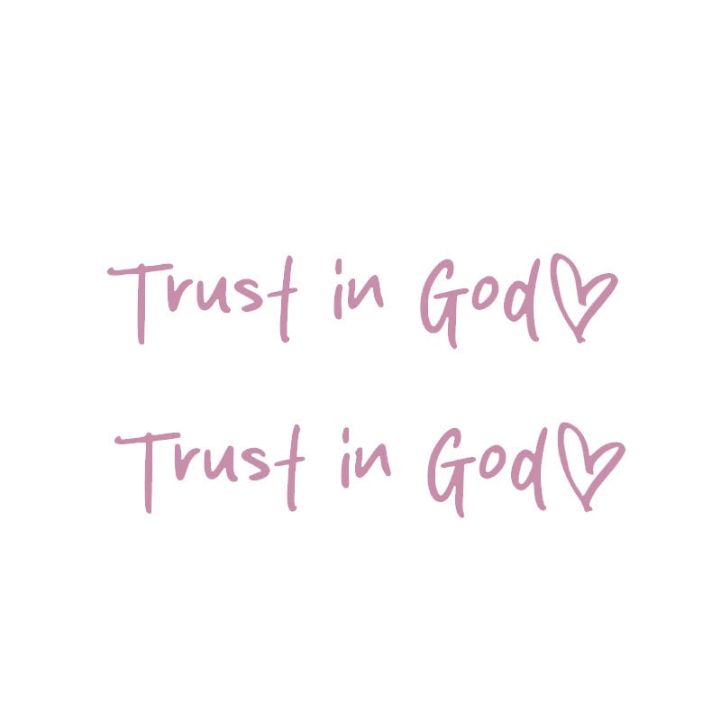 Trust in God Car Rearview Mirror Sticker