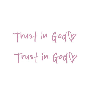 Trust in God Car Rearview Mirror Sticker