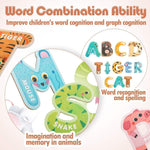 Animal-shaped Magnetic Alphabet