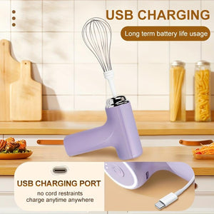 Mini Wireless Household Electric Egg Beater