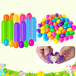 Prefilled Easter Eggs with Toys and Stickers for Egg Hunts