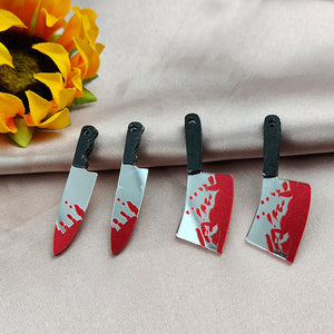 Halloween Scary Bloody Knife Ornament