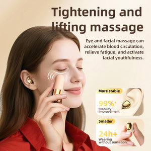Vibration Massage Bluetooth Headphones with Compact Case