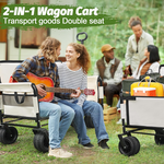 2-in-1 Outdoor Camping Trolley Seat