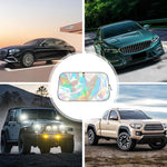 Foldable Reflective Car Windshield Sunshade – Heat Insulation & UV Protection for Front Window