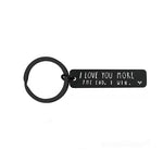 "I Love You More The End I Win" Funny Christmas Gift Keychain🎁