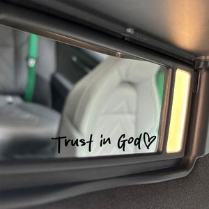 Trust in God Car Rearview Mirror Sticker
