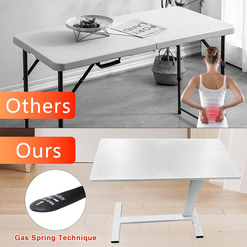 Pneumatic Lift Table With Wheels That Can Be Hidden（Free Shipping）
