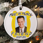 Chandler and Joey Hugging Christmas Ornament