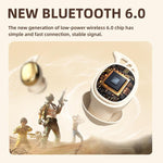 Vibration Massage Bluetooth Headphones with Compact Case