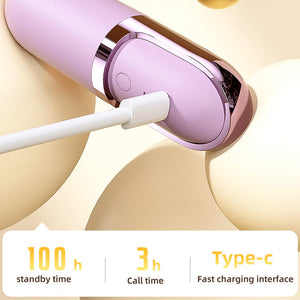 Vibration Massage Bluetooth Headphones with Compact Case