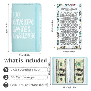 100 Days Money Saving Challenge Binder Set