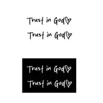 Trust in God Car Rearview Mirror Sticker