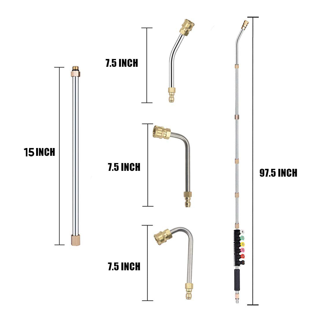 Eaglever Pressure Washer Extension Wand Set