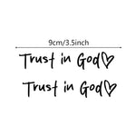 Trust in God Car Rearview Mirror Sticker