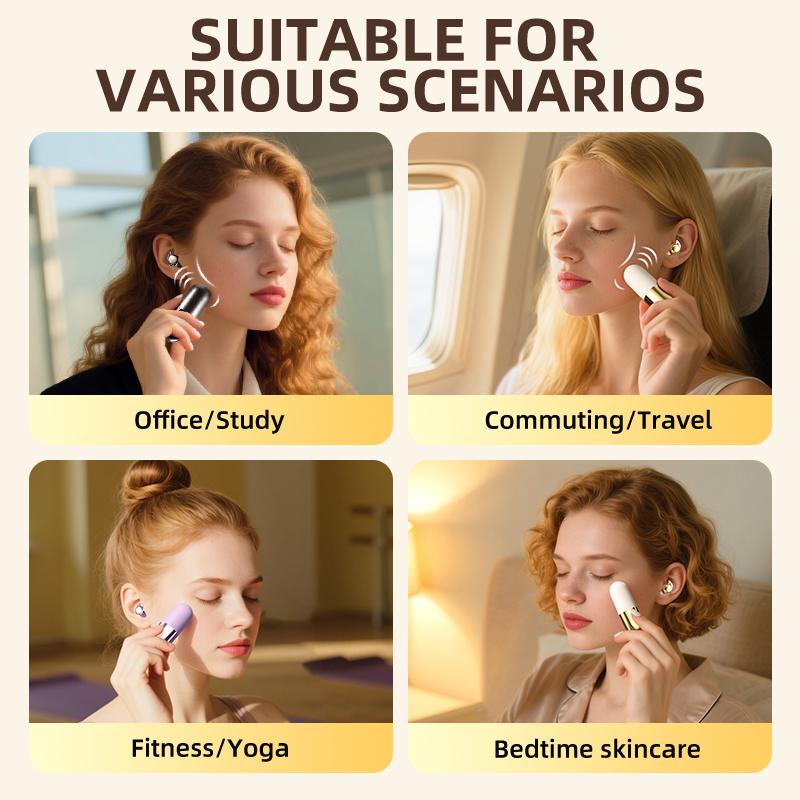 Vibration Massage Bluetooth Headphones with Compact Case