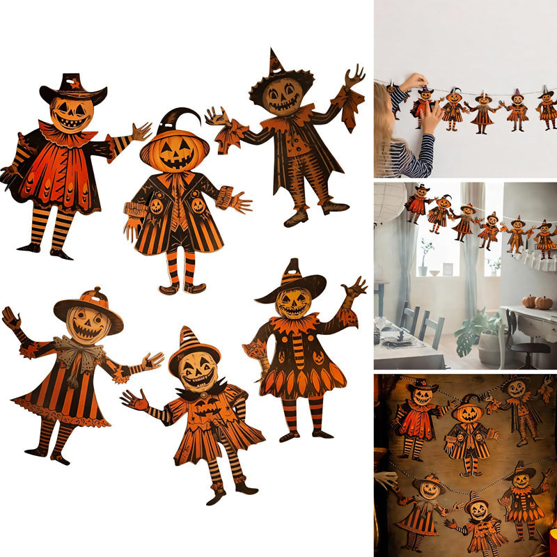 Halloween Vintage Bunting Wooden