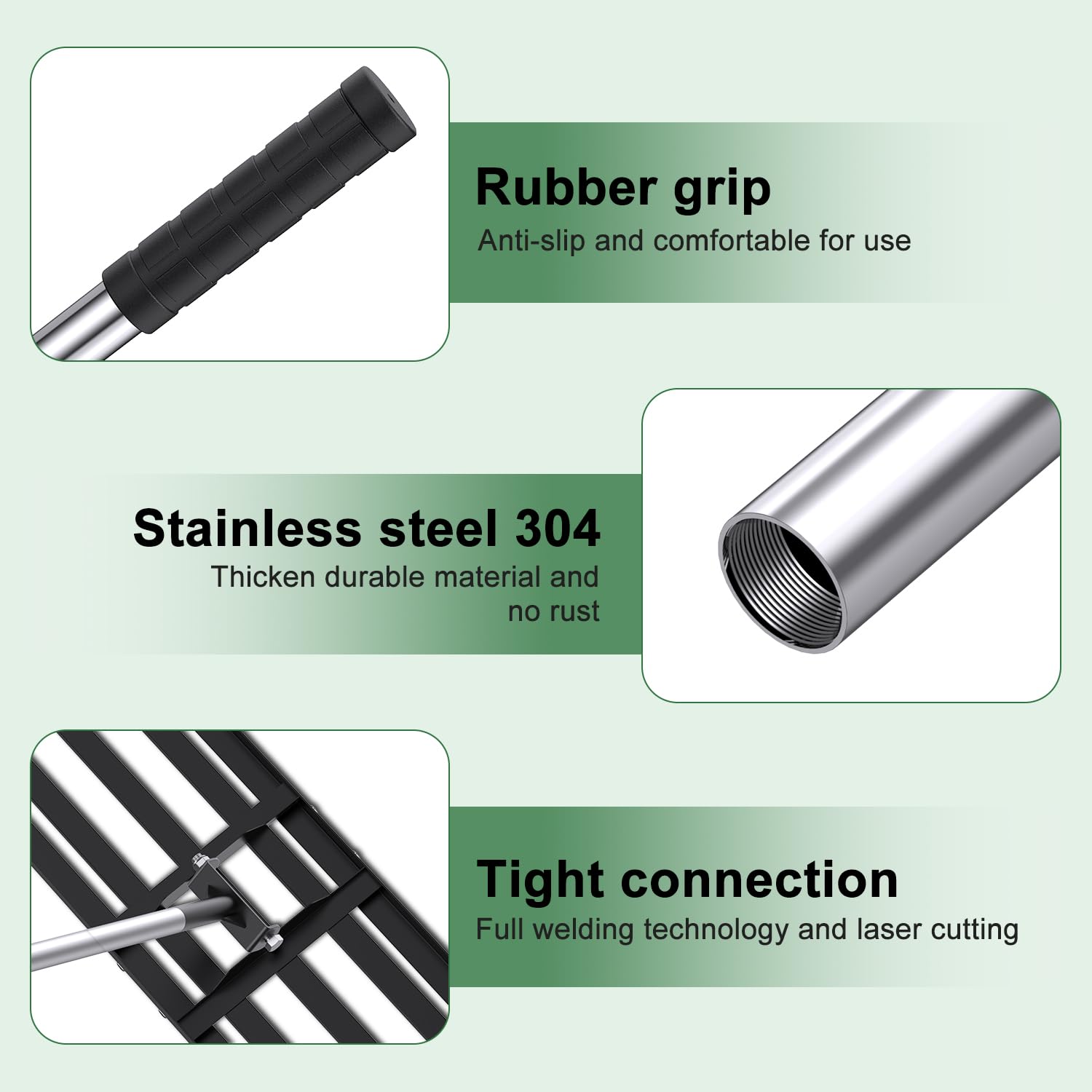 Sakerplus Lawn Leveling Rake (Only Deliver to the US)