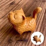 Tiny Cute Wooden Cat