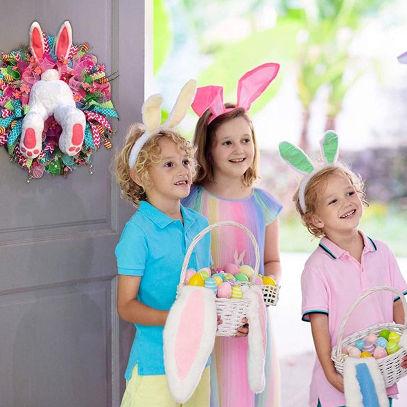 Easter Bunny Wreath Sticker