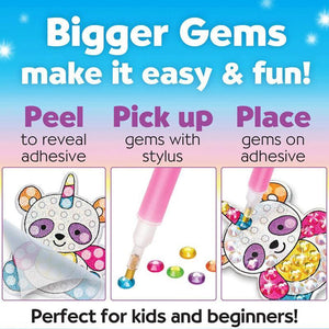 Big Gem Diamond Painting Stickers for Kids