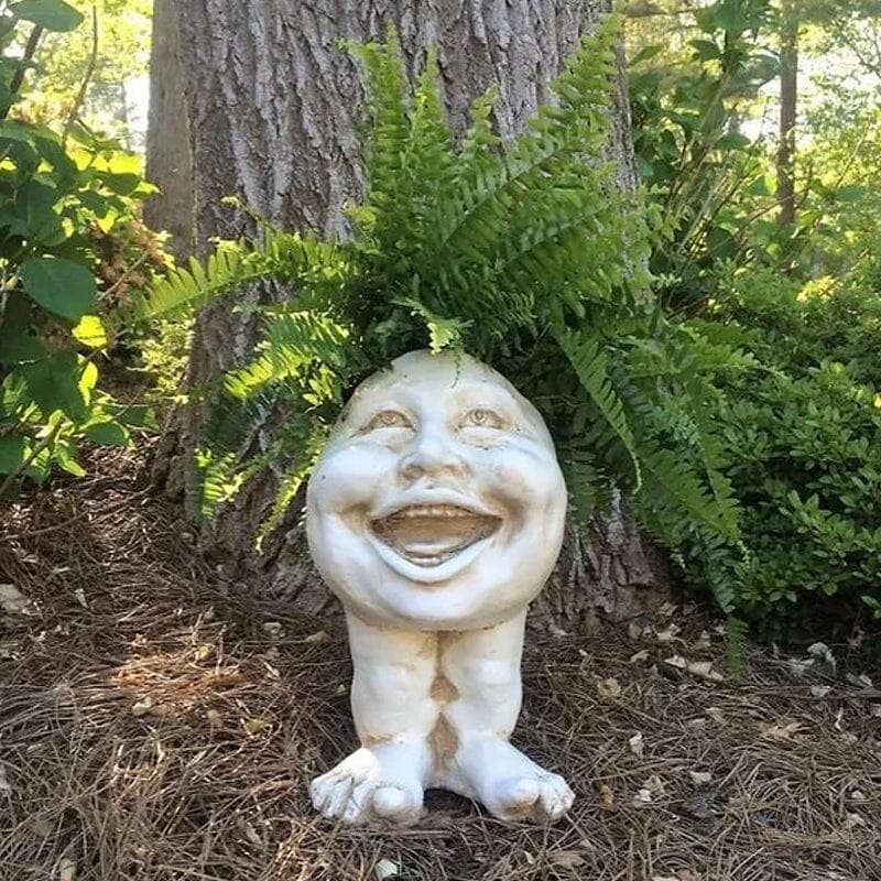 Muggly's Face Statue Planter