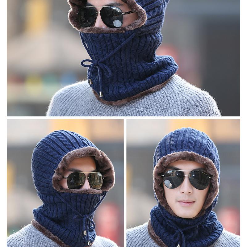 Face Scarf Snood Thermal Hooded Hat