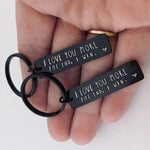 "I Love You More The End I Win" Funny Christmas Gift Keychain🎁