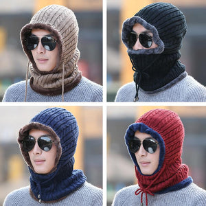 Face Scarf Snood Thermal Hooded Hat