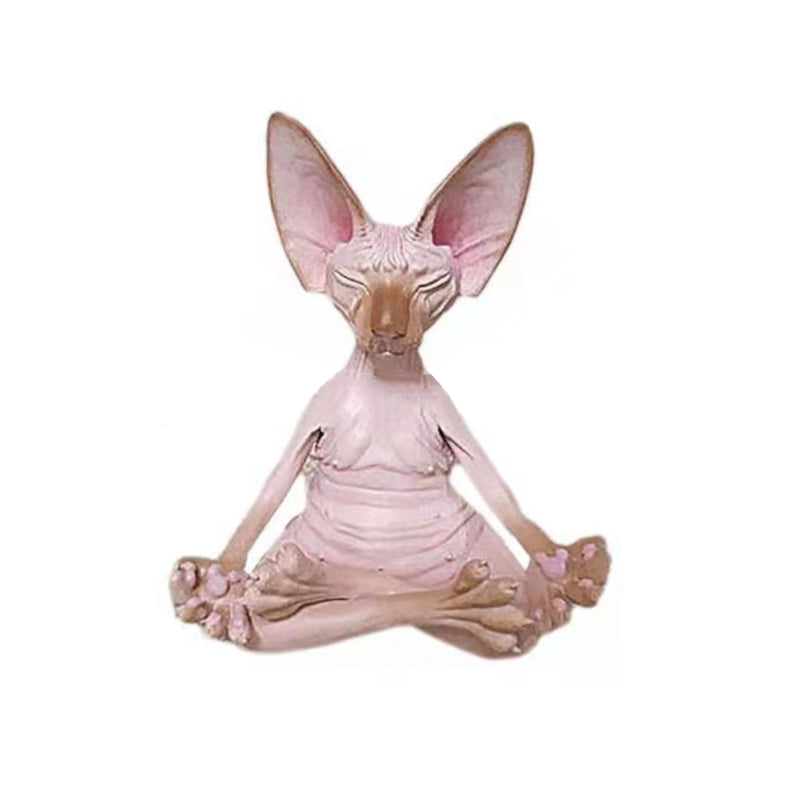 Sphynx Cat Yoga Statue
