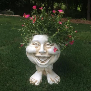 Muggly's Face Statue Planter