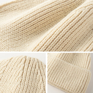 Warm wool knitted hat