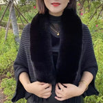 Ladies Knitted Loose Thickened Shawl