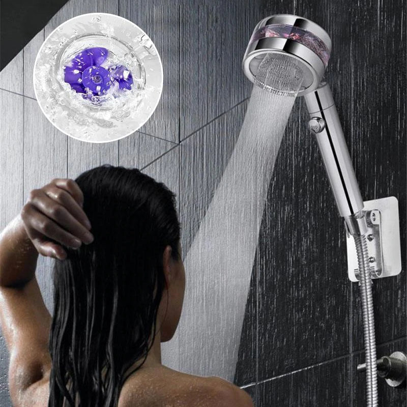 Water Saving Flow 360° Rotating High-pressure Shower