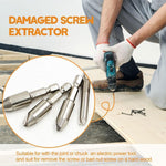 Damaged Screw Extractor，Set of 5