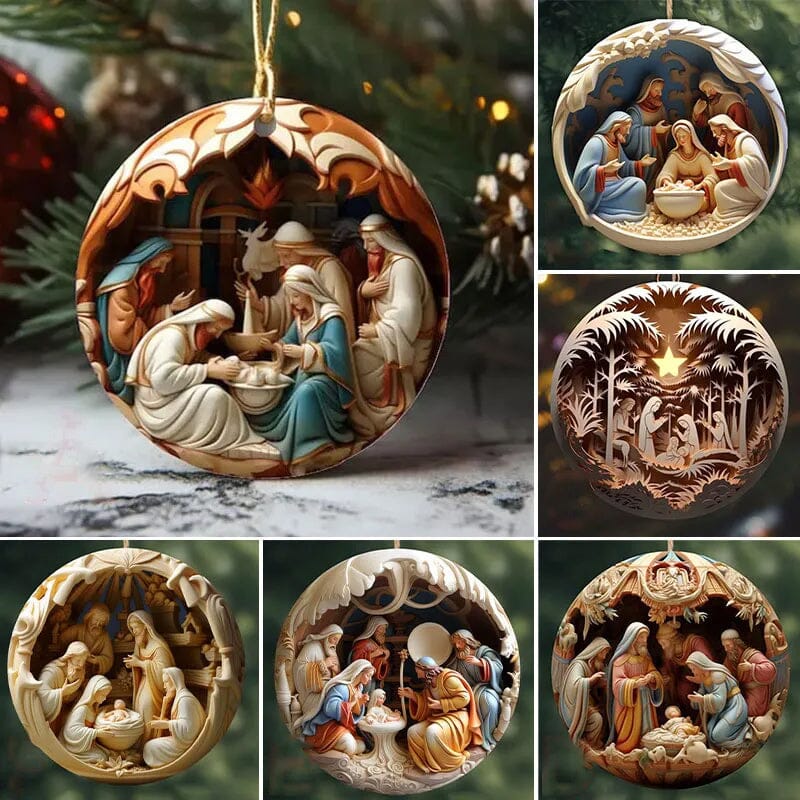 Nativity Christmas ornament