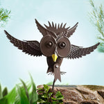 Outdoor Metal Owls Decoration