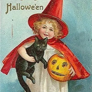 Vintage Halloween Postcard ( 24 pcs )