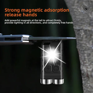 Magnetic Mini Keychain Flashlight
