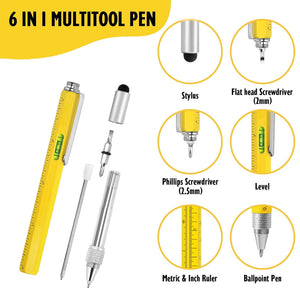 6 IN 1 Multifunction Ballpoint Pen