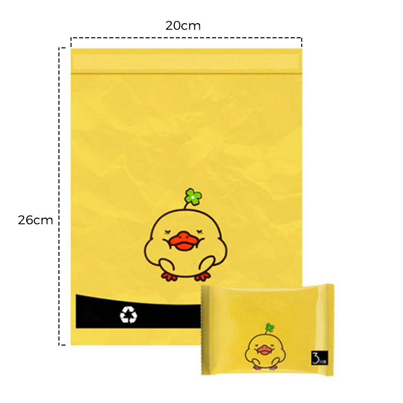 Cute Duck Portable Garbage Bag