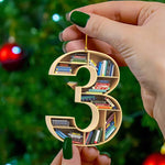 Book Lovers Christmas Ornament