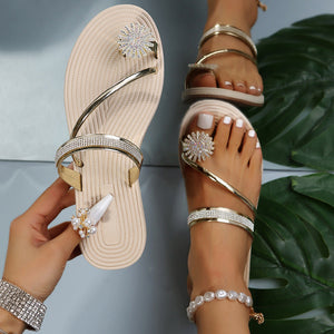 Summer Shiny Rhinestone Sandals