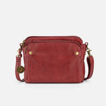 Three-Layer Leather Crossbody Shoulder & Clutch Bag