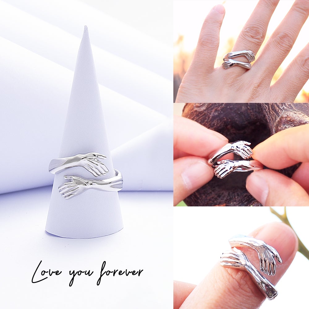 2023 New-Couple Hug Ring Romantic Gift