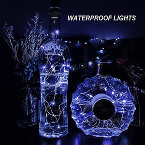 LED Wine Bottle Lights Cork Night Light DIY Decor Lift - 5PCS