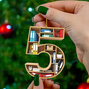 Book Lovers Christmas Ornament